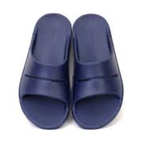 OOFOS Ooahh Unisex Slides Navy - Style 1100